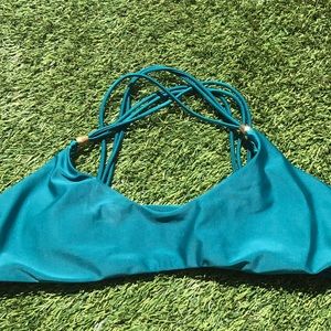 Teal bikini top